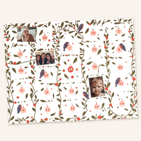 Calendrier de l'Avent personnalisé avec photos