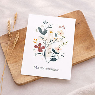 Faire-part de communion personnalisé